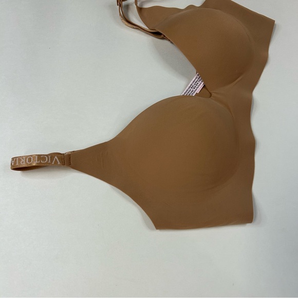 NEW Victorias Secret Small Lightly Lined Bralette Bra Solid Beige No Wire #2477 - Picture 2 of 10